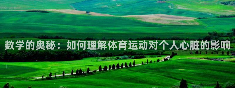 98体育网：数学的奥秘：如何理解体育运动对个人心脏的影响
