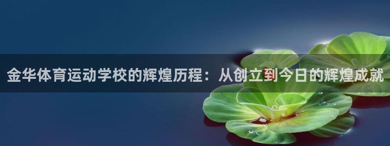98体育回放：金华体育运动学校的辉煌历程：从创立到今日的辉煌成就